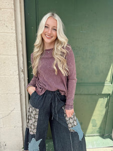 Stay Golden I Black Denim