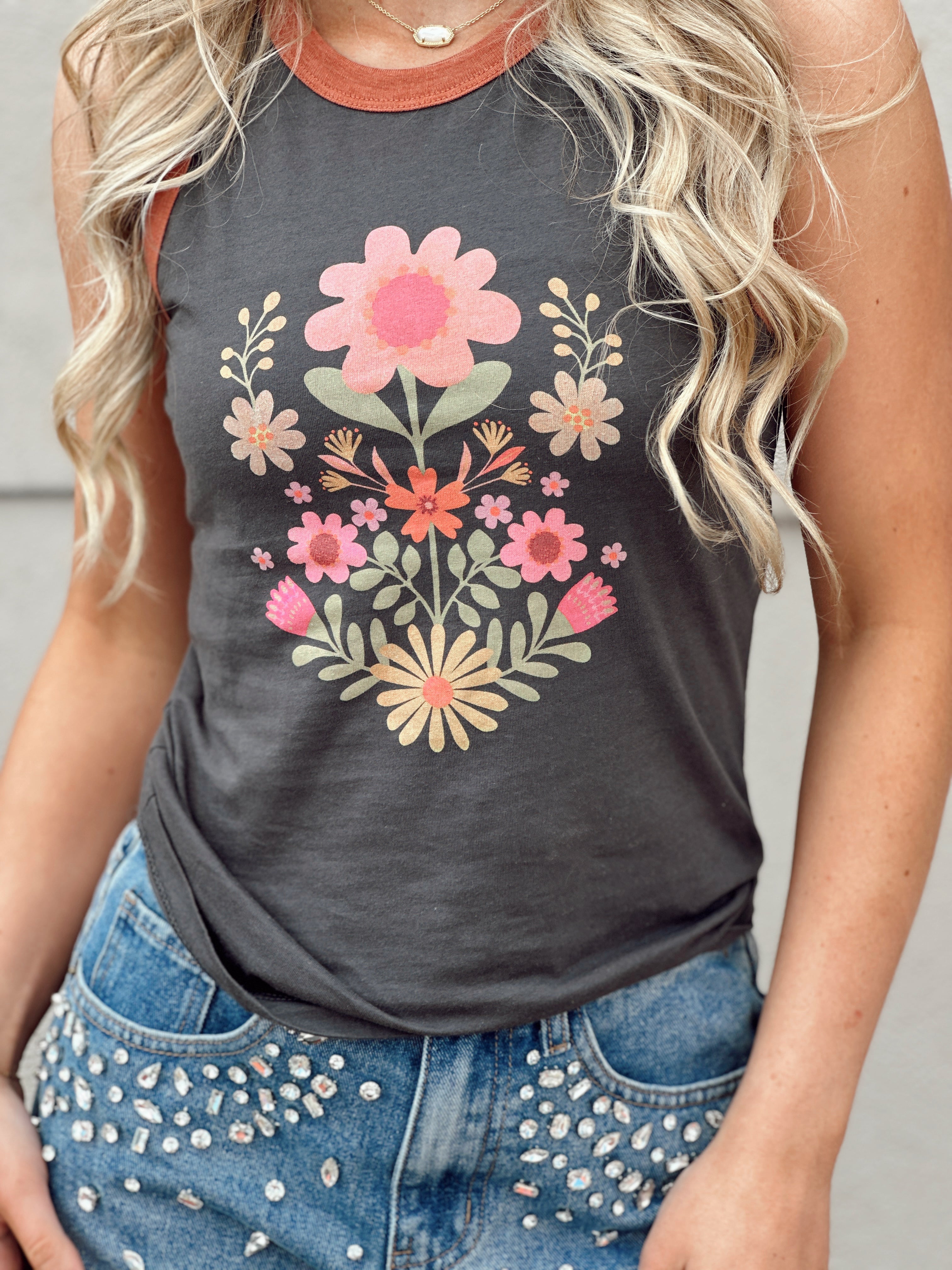 The Flowered Love I Black