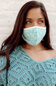 Leopard Blue Mask