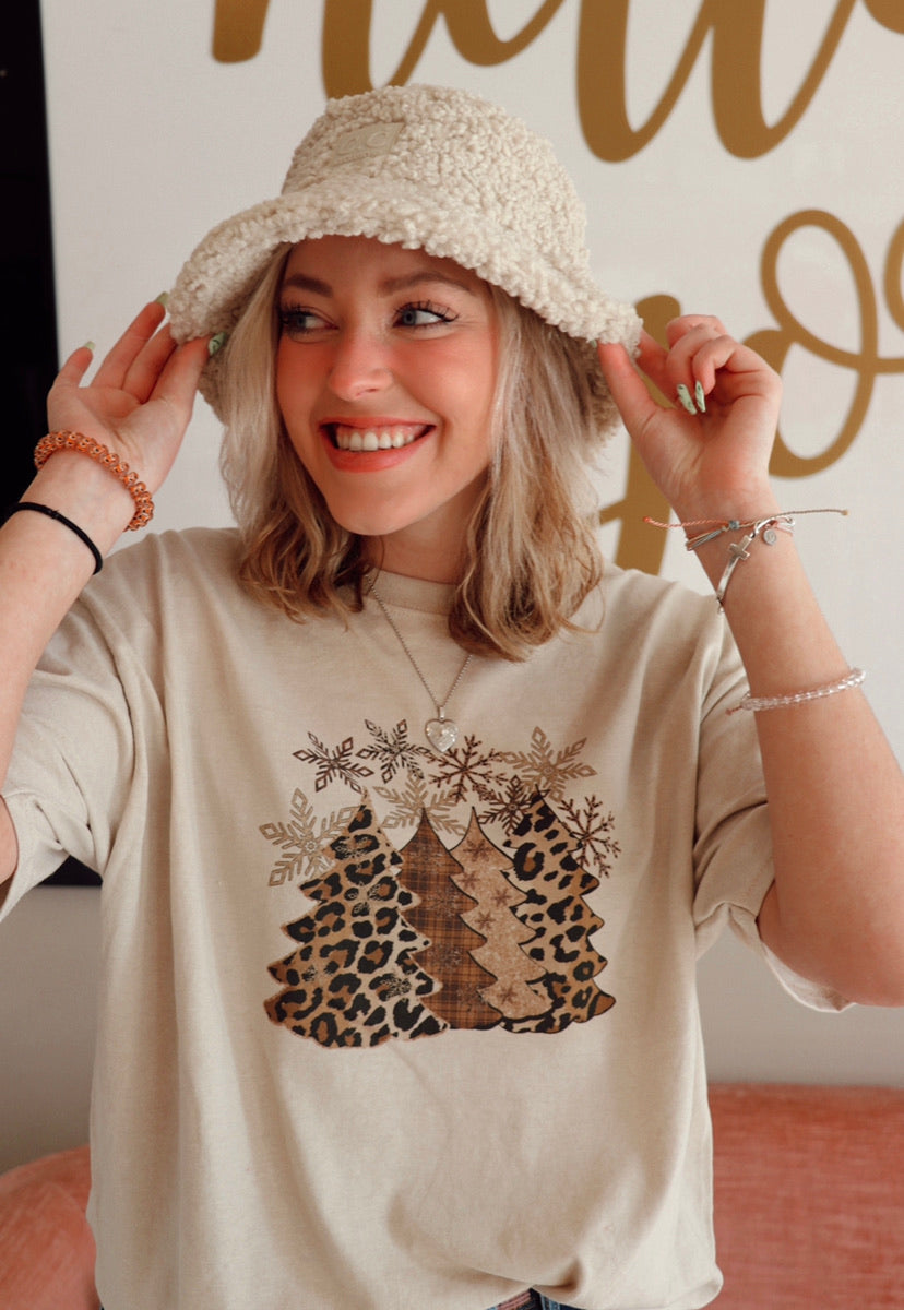 Sherpa Bucket Hat in Beige